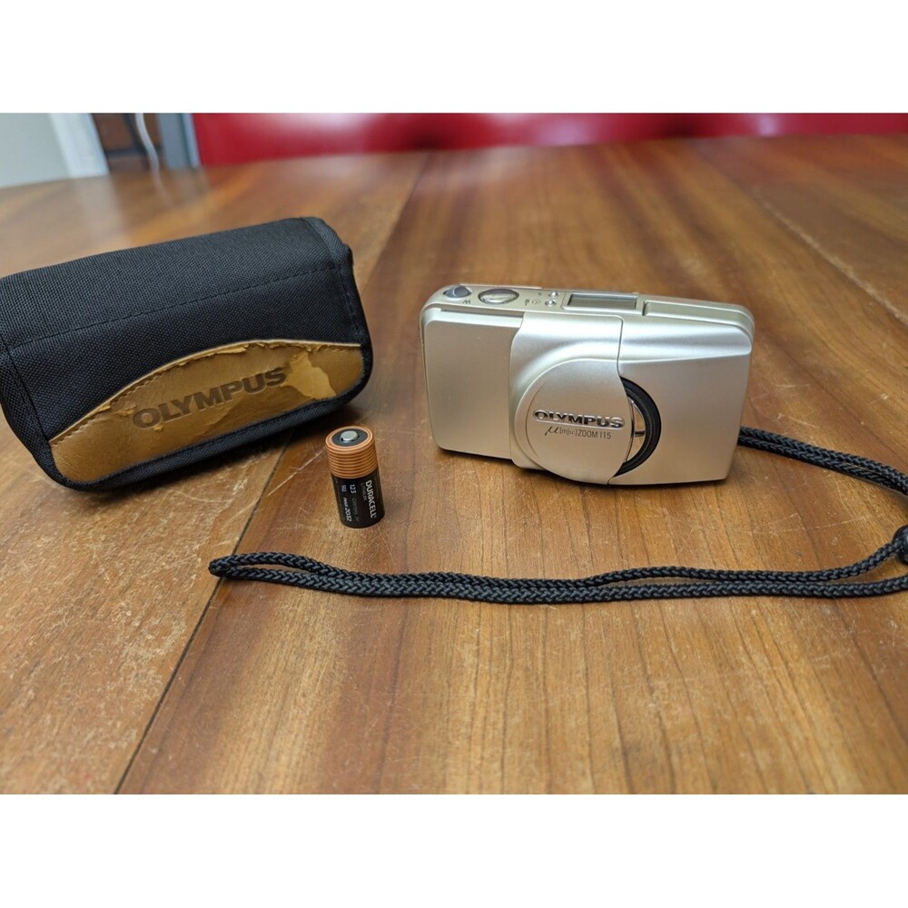 Olympus μ mju Zoom 115 35mm Film Camera From JAPAN w/Case & Fresh Battery Tested